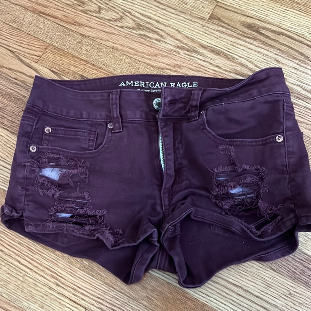 American eagle booty shorts- Maroon